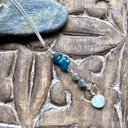 Throat Chakra Healing Pendant Necklace